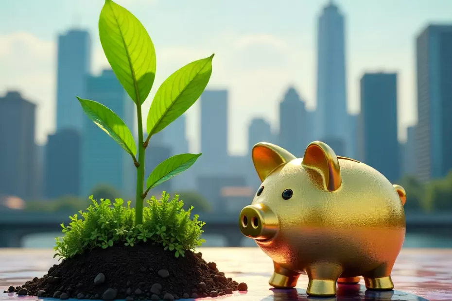 A person reviewing monthly statements with a laptop and financial charts, symbolizing regular income from mutual fund SWPs.