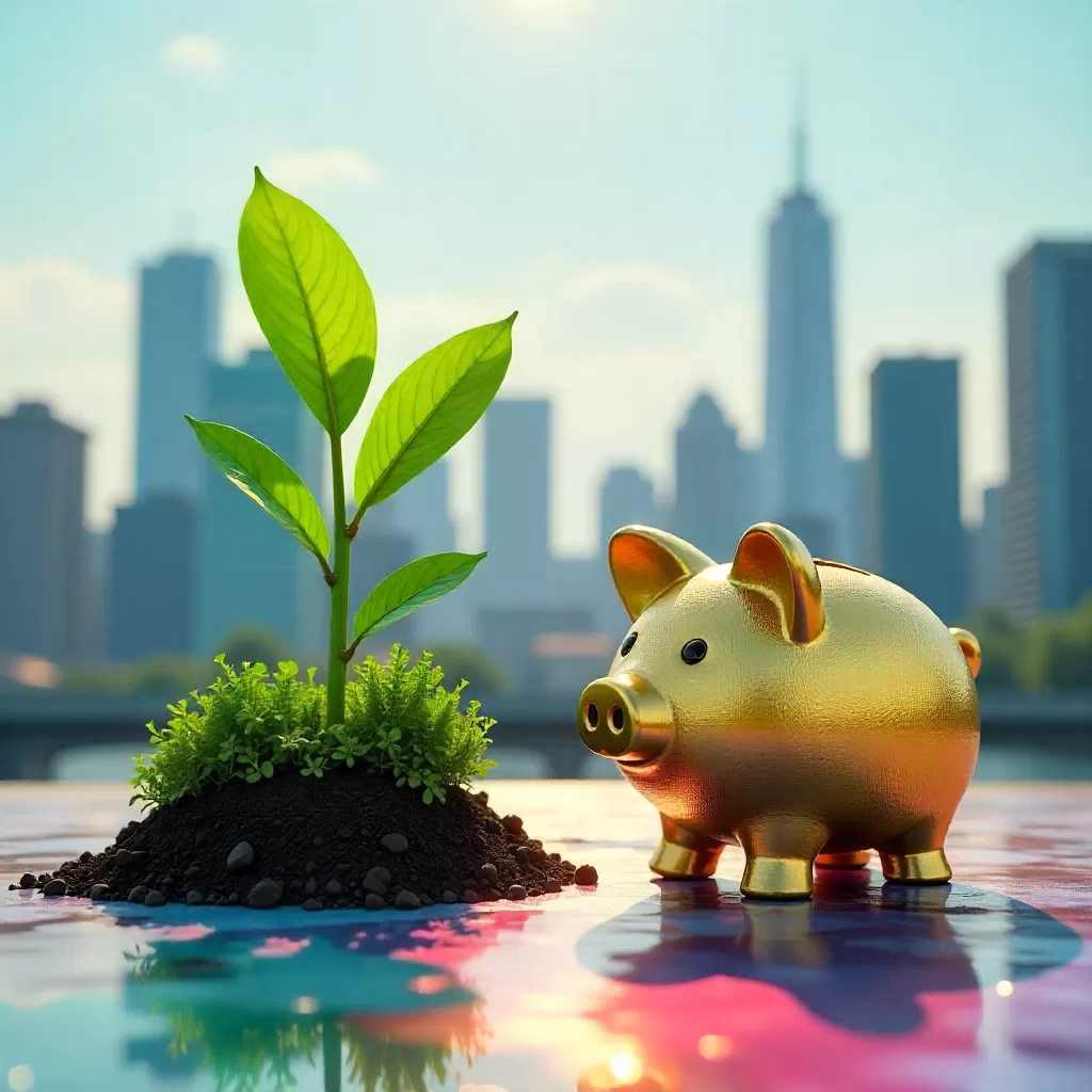 A person reviewing monthly statements with a laptop and financial charts, symbolizing regular income from mutual fund SWPs.