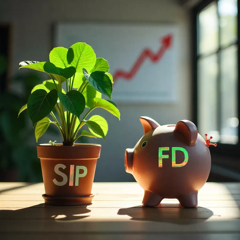 "fixed deposit vs sip comparison, sip vs fd benefits, best sip plans in india, best sip for long term, sip calculator, fd calculator, sip returns, sip minimum investment, systematic investment plan, swp mutual funds for monthly income, tax saving investment options, top performing mutual funds, best mutual funds for sip, best mutual funds to invest"